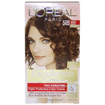 L'Oreal Excellence Creme Pro Keratine 5RB Medium Reddish Brown Warmer by LOreal Paris for Unisex 1 Application Hair Color Fixed Size L'Oreal Excellence Creme Pro Keratine 5RB Medium Reddish Brown Warmer by LOreal Paris for Unisex 1 Application Hair Color Fixed Size