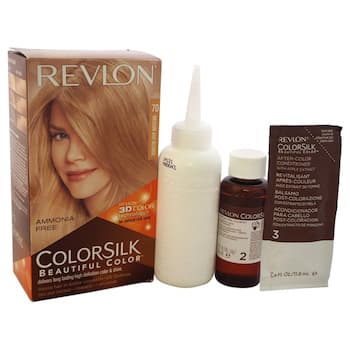 Revlon colorsilk Haircolor 70 Medium Ash Blonde 7A by Revlon for Unisex 1 Application Hair Color Fixed Size Revlon colorsilk Haircolor 70 Medium Ash Blonde 7A by Revlon for Unisex 1 Application Hair Color Fixed Size