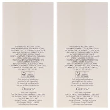 Calvin Klein Obsession by Calvin Klein for Women 3.4 oz EDP Spray Pack of 2 3.4 oz Calvin Klein Obsession by Calvin Klein for Women 3.4 oz EDP Spray Pack of 2 3.4 oz