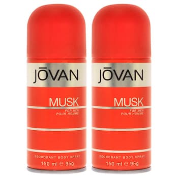 Jovan Jovan Musk by Jovan for Men 5 oz Deodorant Spray Pack of 2 5 oz Jovan Jovan Musk by Jovan for Men 5 oz Deodorant Spray Pack of 2 5 oz