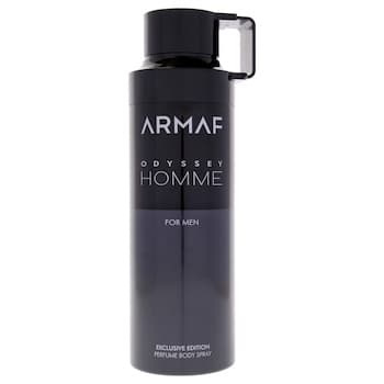 Armaf Odyssey Homme Black by Armaf for Men 6.8 oz Body Spray Fixed Size Armaf Odyssey Homme Black by Armaf for Men 6.8 oz Body Spray Fixed Size