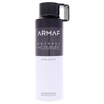 Armaf Odyssey Homme White Edition by Armaf for Men 6.8 oz Body Spray Fixed Size Armaf Odyssey Homme White Edition by Armaf for Men 6.8 oz Body Spray Fixed Size