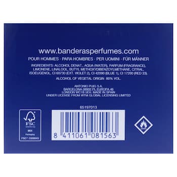 Antonio Banderas Blue Seduction by Antonio Banderas for Men 6.8 oz EDT Spray 6.8 oz Antonio Banderas Blue Seduction by Antonio Banderas for Men 6.8 oz EDT Spray 6.8 oz